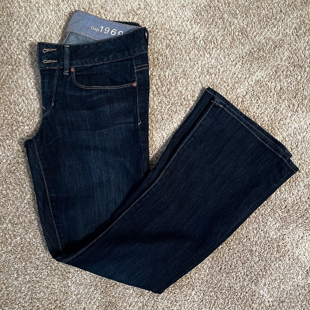 Gap womens mid-rise bootcut jeans, petite/ankle